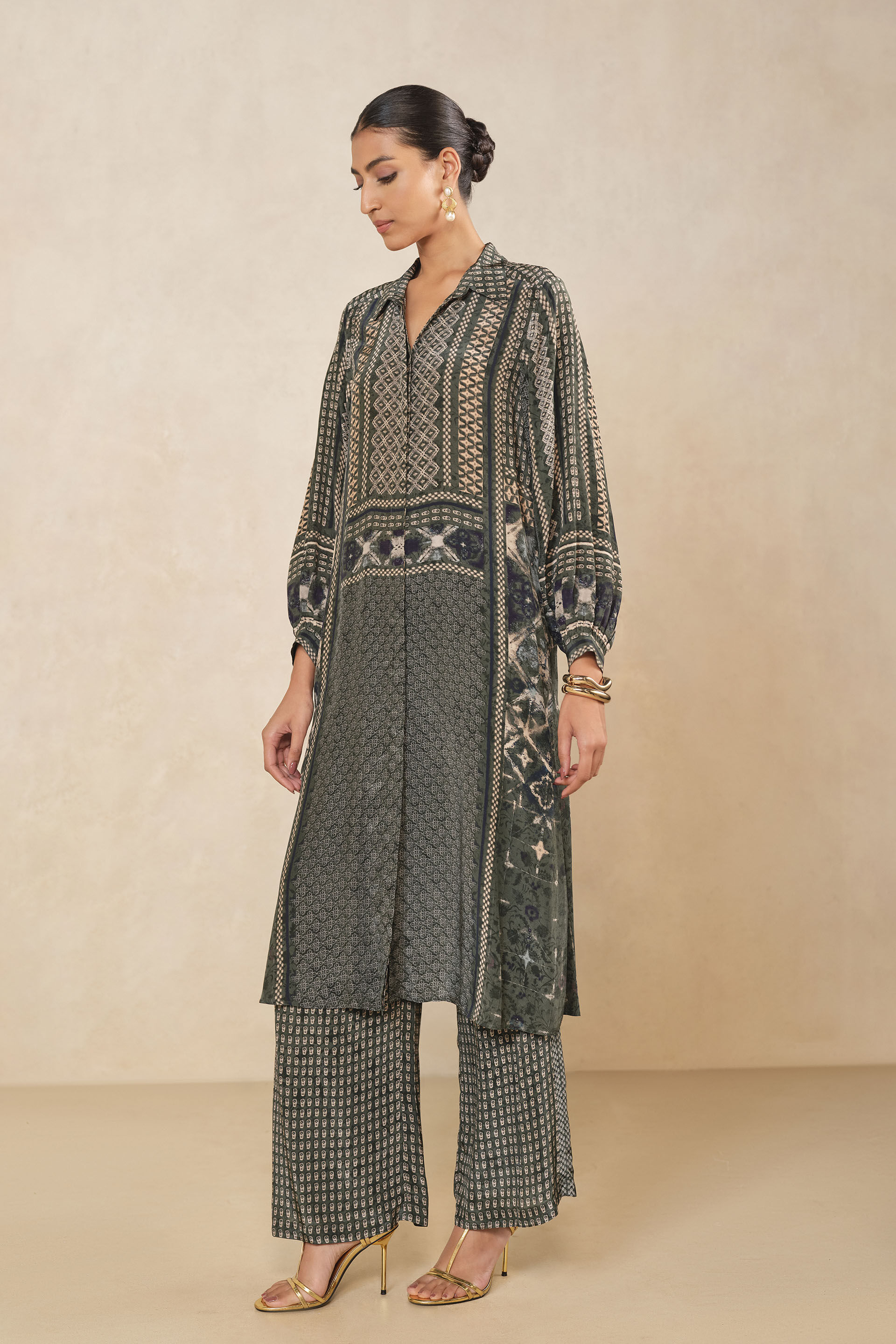 Elva Kurta Set - Green, Green, image 3
